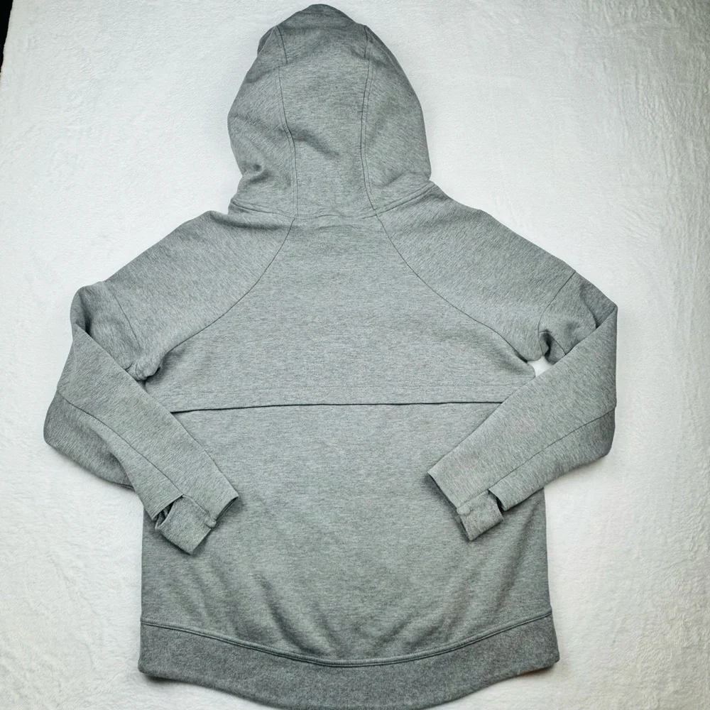 Nike Tech Women’s Fleece Funnel Hoodie.  Gray /black. Size M .